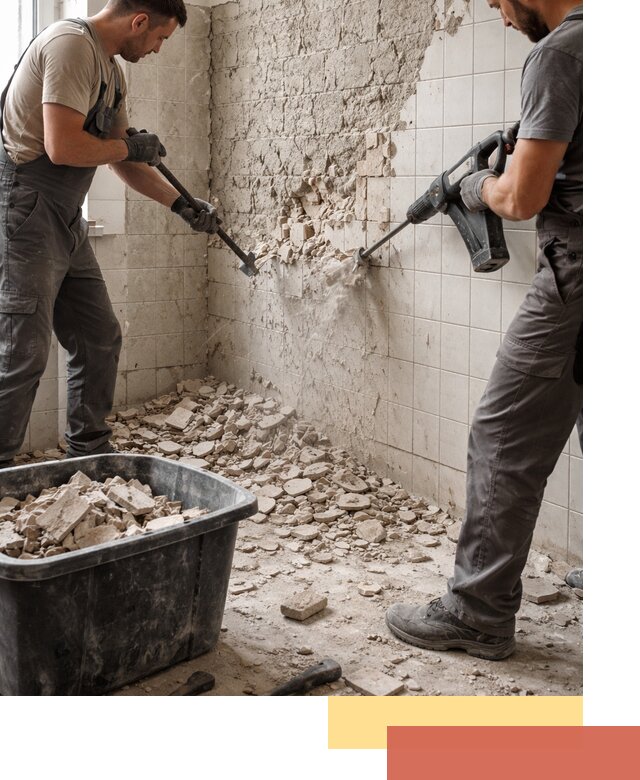 Демонтаж плитки со стен в Ишимбае быстро и аккуратно