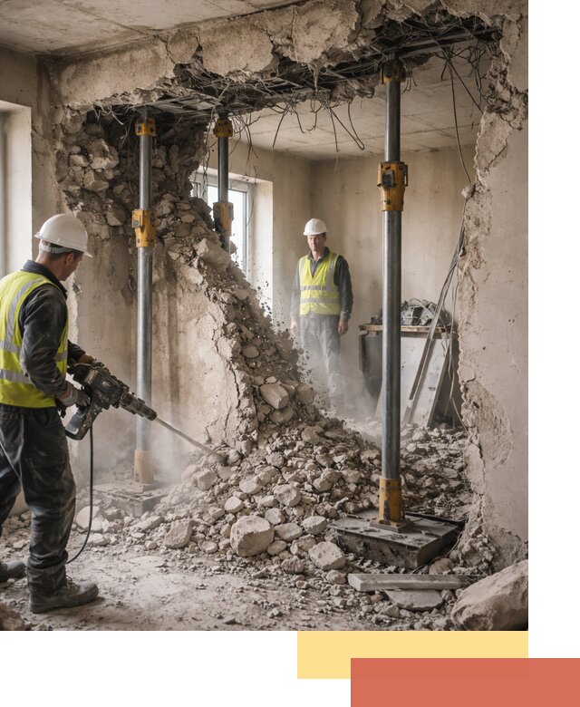 Снос несущих стен в Ишимбае с гарантией безопасности и качества