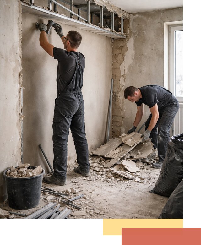 Демонтаж короба из гипсокартона в Ишимбае быстро и аккуратно