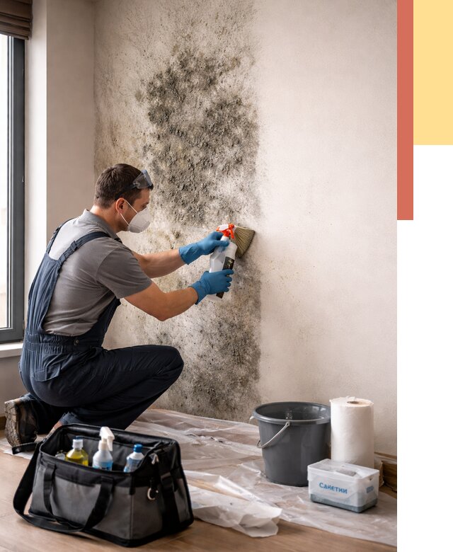 Удаление плесени со стен в Ишимбае от 2180 руб. — быстро и недорого | ОТДЕЛОЧНИК-Шмб