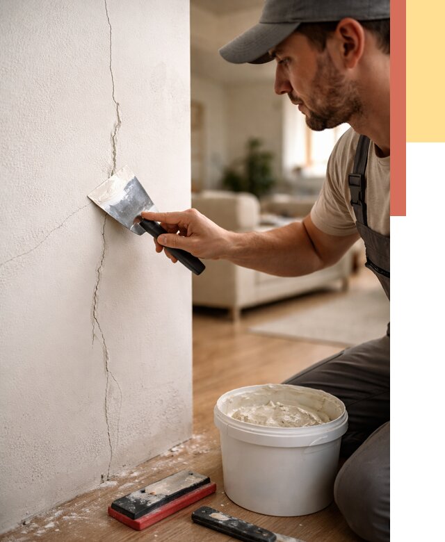 Заделка трещин и сколов в Ишимбае от 2485 руб. — быстро и недорого | ОТДЕЛОЧНИК-Шмб