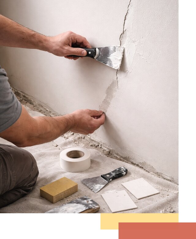 Заделка трещин и сколов в стенах и потолках в Ишимбае