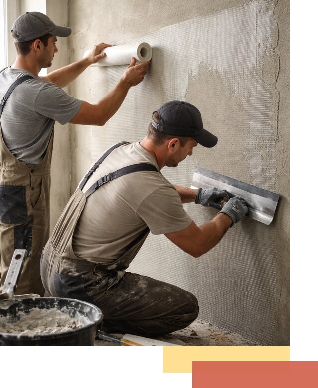 Армирование стен стеклосеткой в Ишимбае для прочной отделки