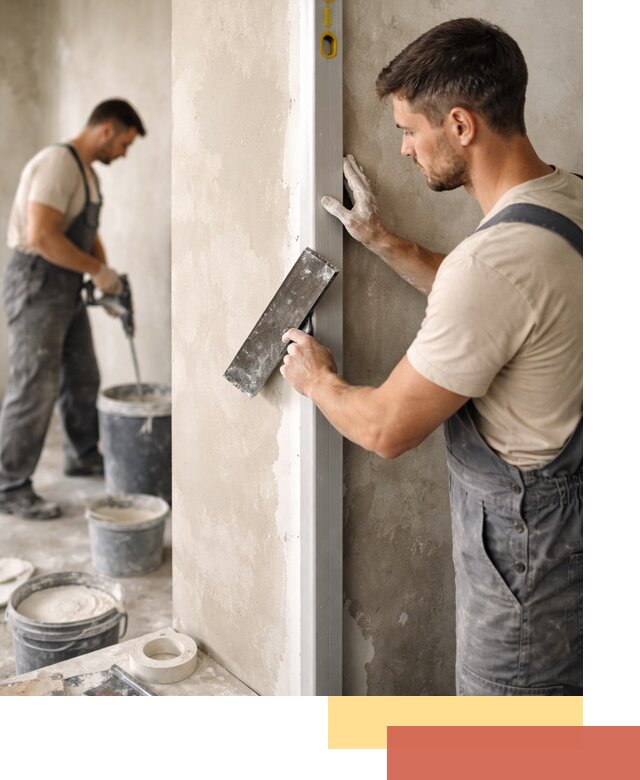 Выведение углов стен в Ишимбае: монтаж и оштукатуривание