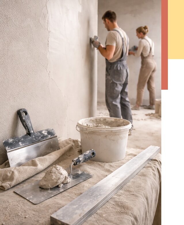 Штукатурка стен гипсовая в Ишимбае от 4563 руб/м2 — быстро и недорого | ОТДЕЛОЧНИК-Шмб