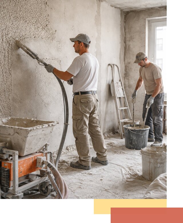 Машинная штукатурка стен в Ишимбае — быстро и качественно