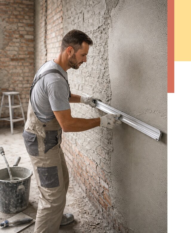 Штукатурка кирпичных стен в Ишимбае от 4563 руб/м2 — быстро и недорого | ОТДЕЛОЧНИК-Шмб