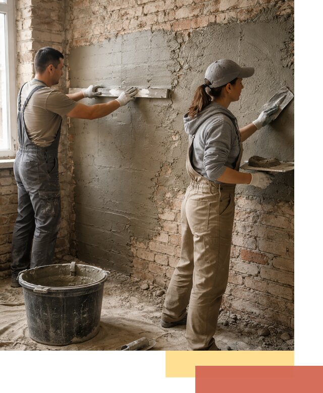 Штукатурка кирпичных стен в Ишимбае — качественно и надежно