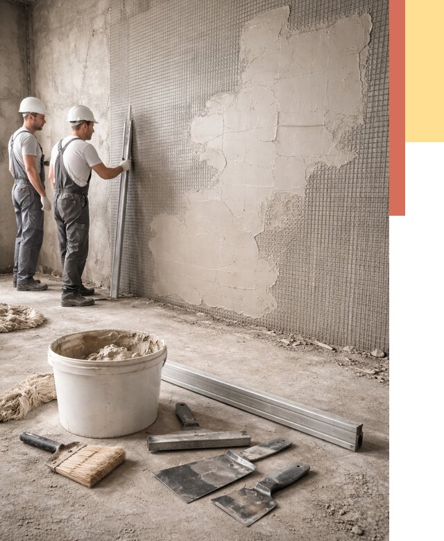 Штукатурка стен по сетке в Ишимбае от 5578 руб./м2 — быстро и недорого | ОТДЕЛОЧНИК-Шмб