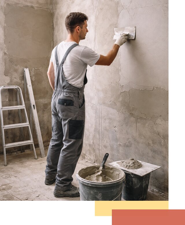 Штукатурка стен в ванной под ключ в Ишимбае