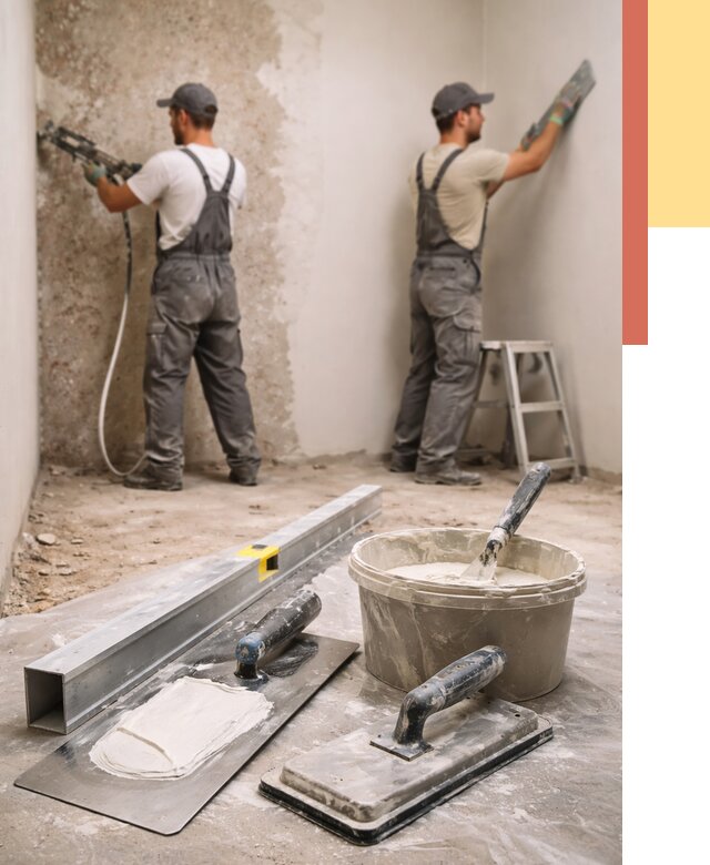 Штукатурка стен под обои в Ишимбае от 4563 руб./м2 — выравнивание под обои | ОТДЕЛОЧНИК-Шмб