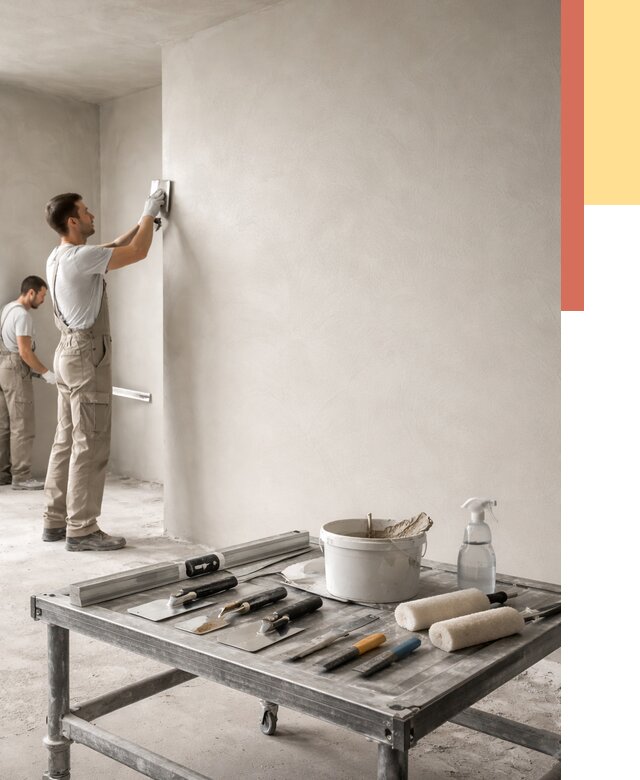 Штукатурка стен под покраску в Ишимбае от 4563 руб./м² — качественно и недорого | ОТДЕЛОЧНИК-Шмб