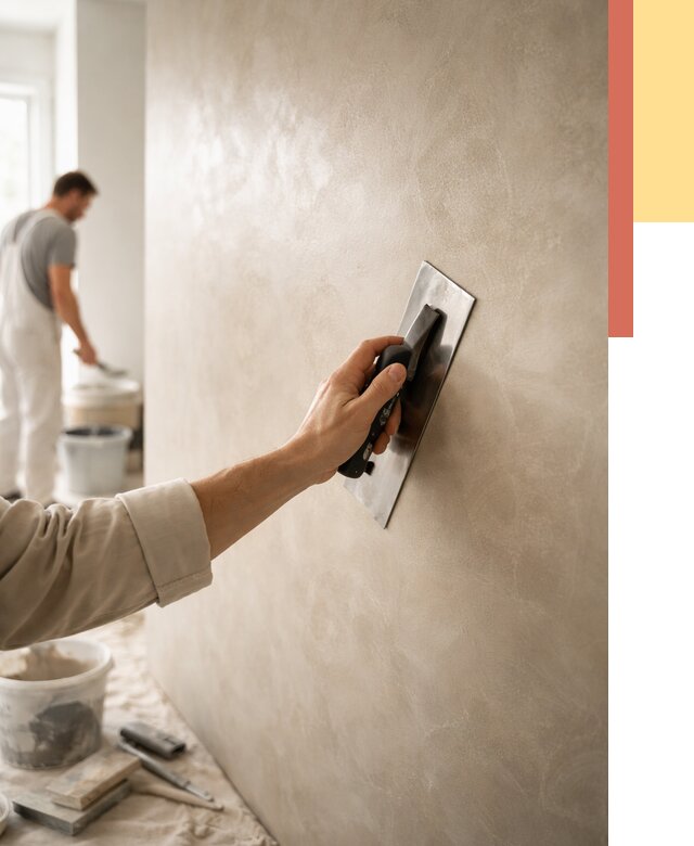 Венецианская штукатурка в Ишимбае от 3549 руб/м² — нанесение стен под ключ | ОТДЕЛОЧНИК-Шмб