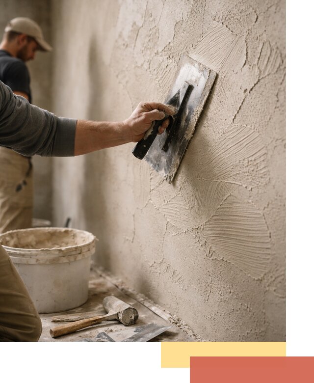 Фактурная штукатурка стен в Ишимбае — монтаж, отделка, реставрация