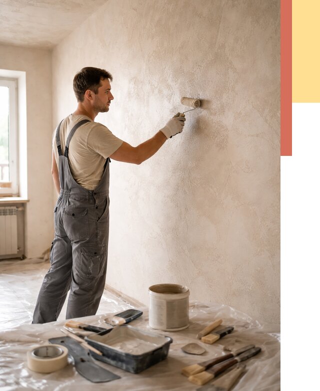 Нанесение лессирующей краски по декоративке в Ишимбае от 1775 руб. | ОТДЕЛОЧНИК-Шмб