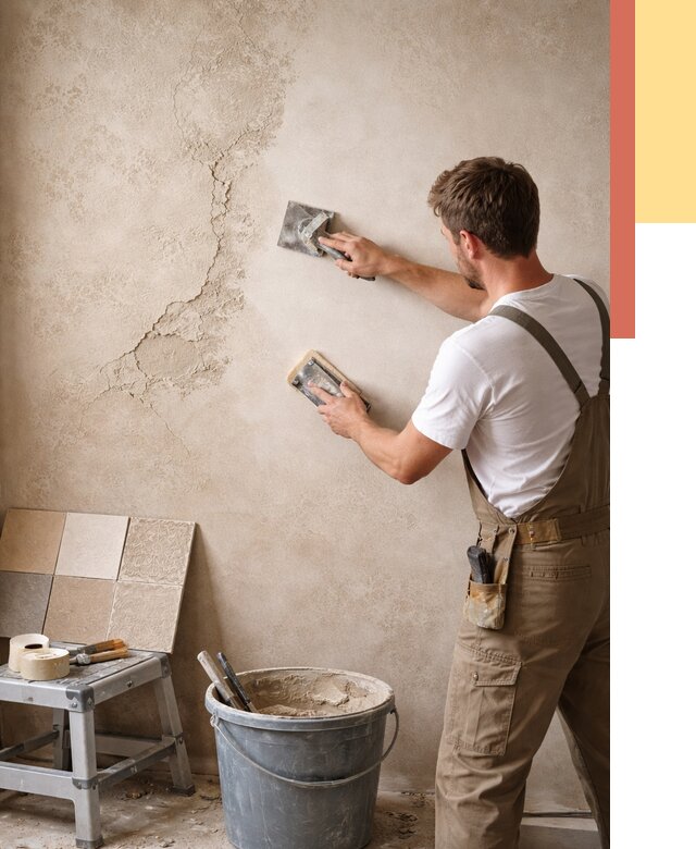 Ремонт декоративной штукатурки в Ишимбае от 4563 руб. под ключ | ОТДЕЛОЧНИК-Шмб