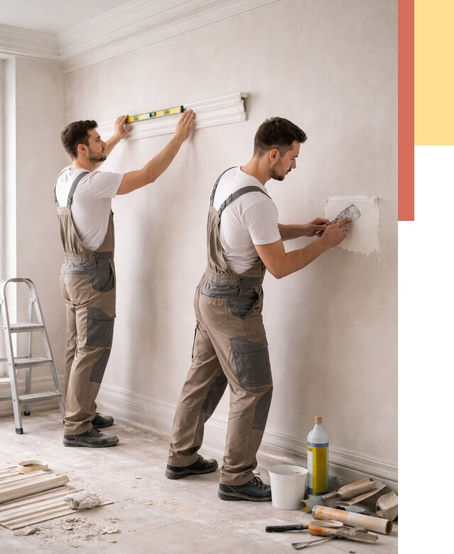 Монтаж лепнины на стены в Ишимбае от 4563 руб. — недорого, быстро | ОТДЕЛОЧНИК-Шмб