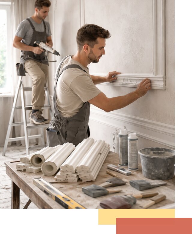 Монтаж лепнины на стены в Ишимбае профессионально и качественно