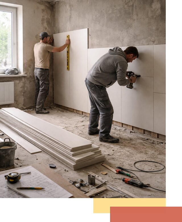 Монтаж ПВХ панелей на стены в Ишимбае качественно и быстро