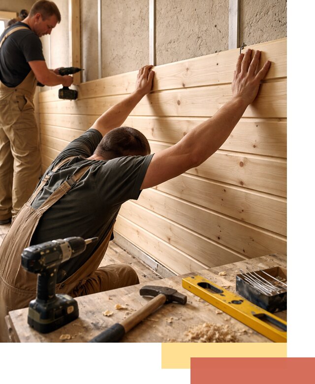 Монтаж деревянной вагонки на стены в Ишимбае быстро и качественно