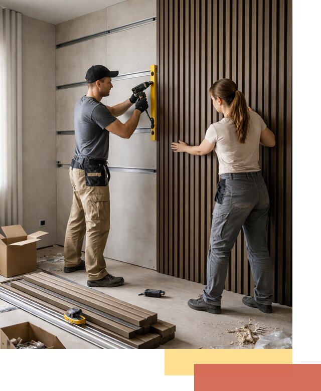 Монтаж реечных панелей на стены в Ишимбае