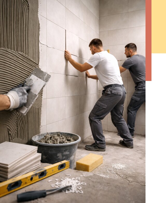 Укладка плитки на стены в Ишимбае от 862 руб. — качественно и недорого | ОТДЕЛОЧНИК-Шмб