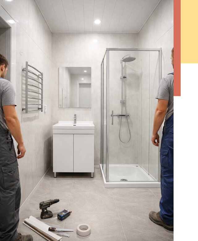 Отделка ванной комнаты панелями ПВХ в Ишимбае от 4563 руб. за м2 | ОТДЕЛОЧНИК-Шмб