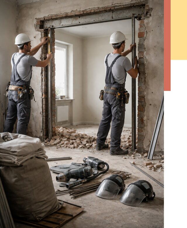 Расширение дверного проема в Ишимбае от 12676 руб. под ключ | ОТДЕЛОЧНИК-Шмб