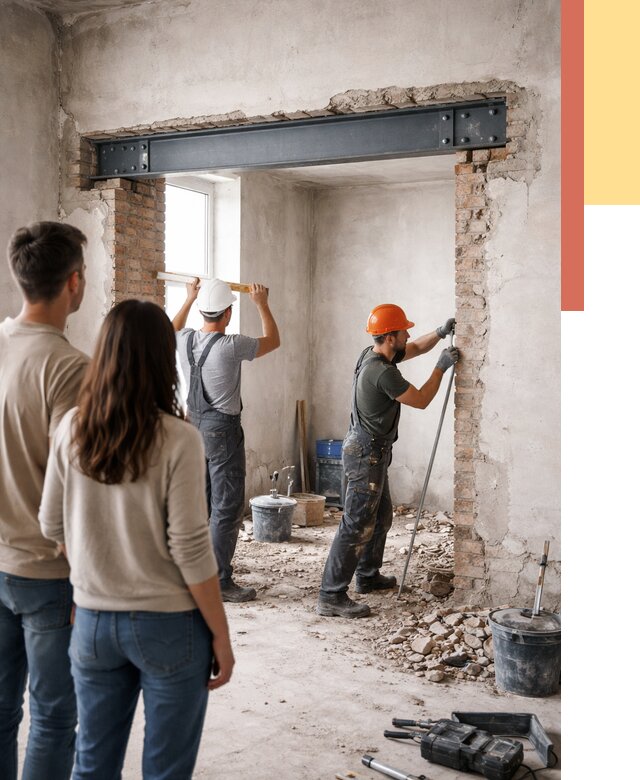 Усиление проема в стене в Ишимбае от 9634 руб. — усиление дверного проема металлоконструкцией | ОТДЕЛОЧНИК-Шмб