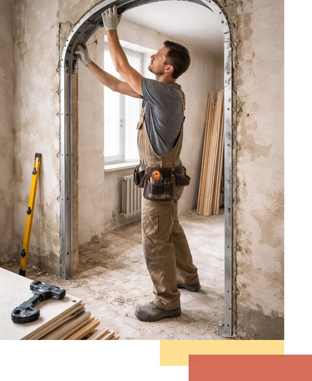 Устройство арочного проема в Ишимбае под ключ