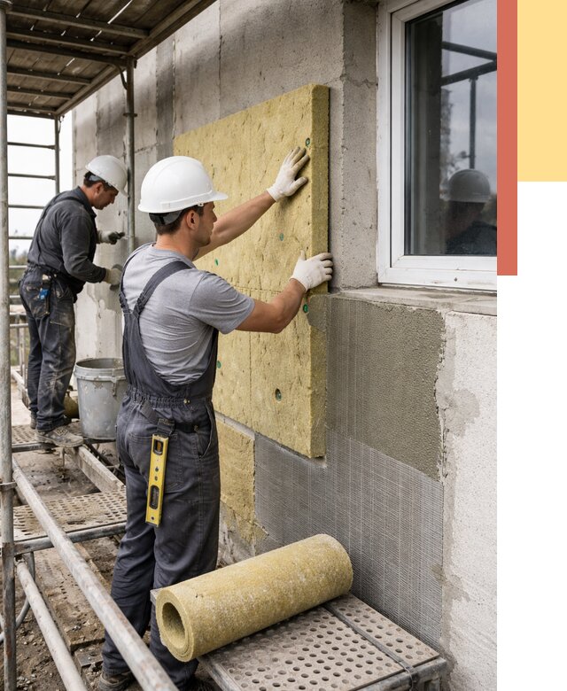 Утепление стен в Ишимбае от 4361 руб. под ключ — быстро и недорого | ОТДЕЛОЧНИК-Шмб