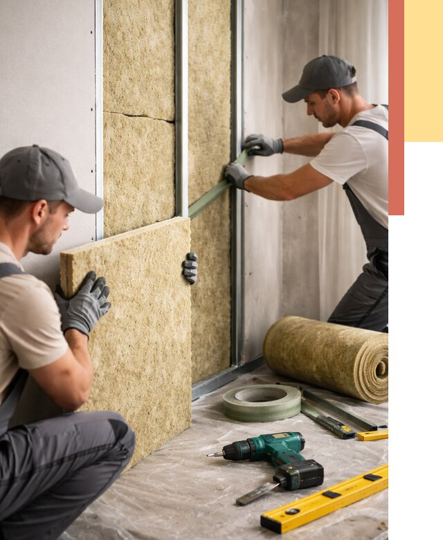 Шумоизоляция стен в Ишимбае под ключ от 1876 руб. | ОТДЕЛОЧНИК-Шмб