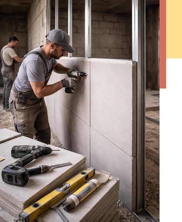 Кладка влагостойких перегородок ПГП в Ишимбае от 1217 руб. под ключ | ОТДЕЛОЧНИК-Шмб