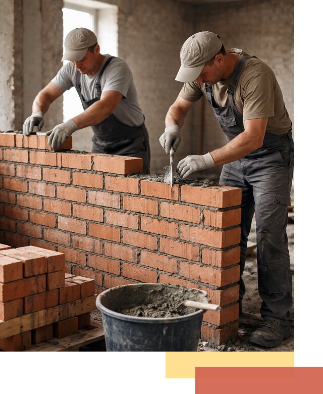 Кладка кирпичных перегородок под ключ в Ишимбае