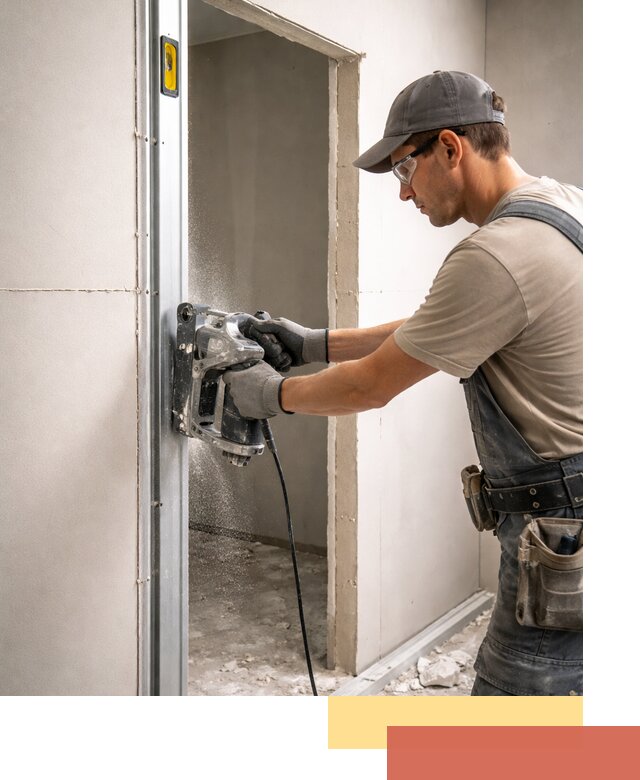 Устройство дверного проема в перегородке в Ишимбае