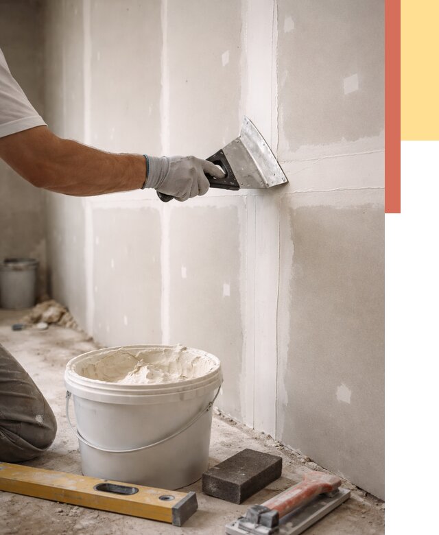 Шпаклевка перегородок из гипсокартона в Ишимбае от 2535 руб. — услуги ОТДЕЛОЧНИК-Шмб