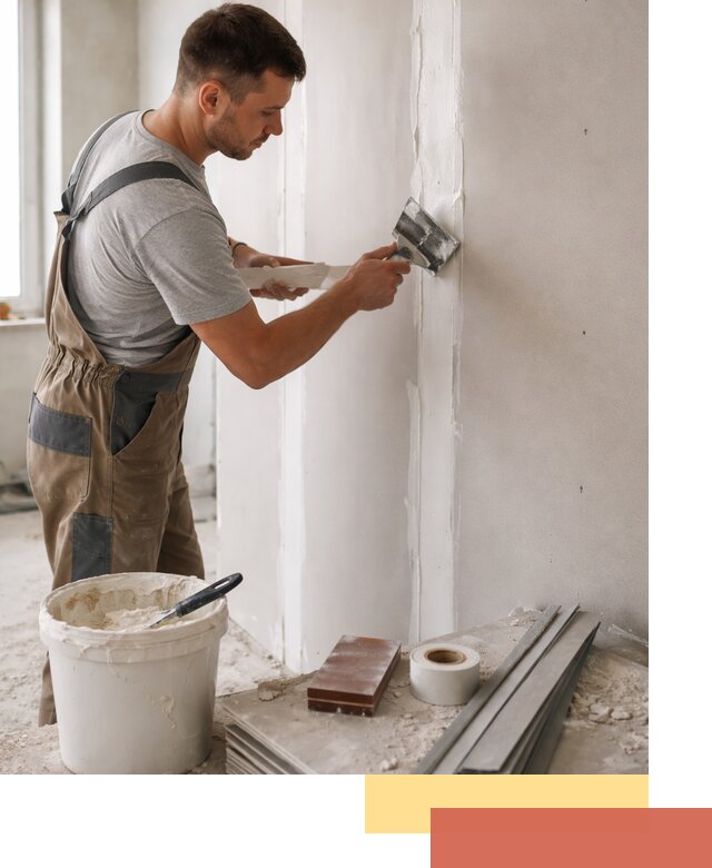 Шпаклевка перегородок из гипсокартона в Ишимбае качественно и быстро