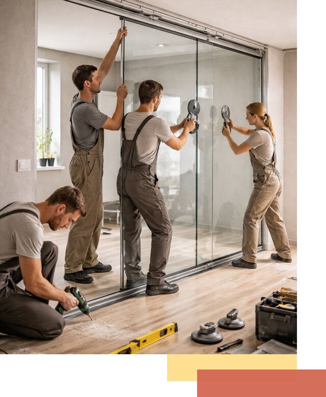 Изготовление стеклянных перегородок на заказ в Ишимбае