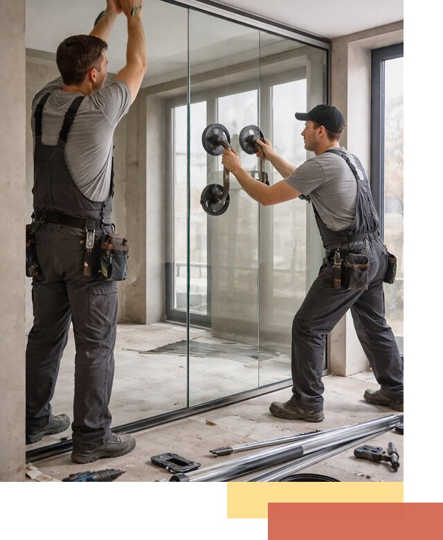 Цельностеклянные перегородки под ключ в Ишимбае