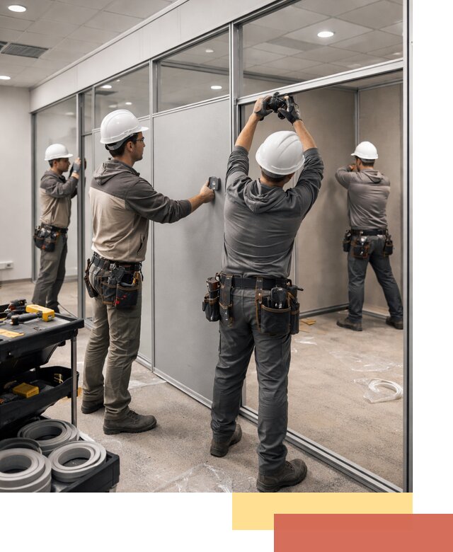 Мобильные офисные перегородки под ключ в Ишимбае