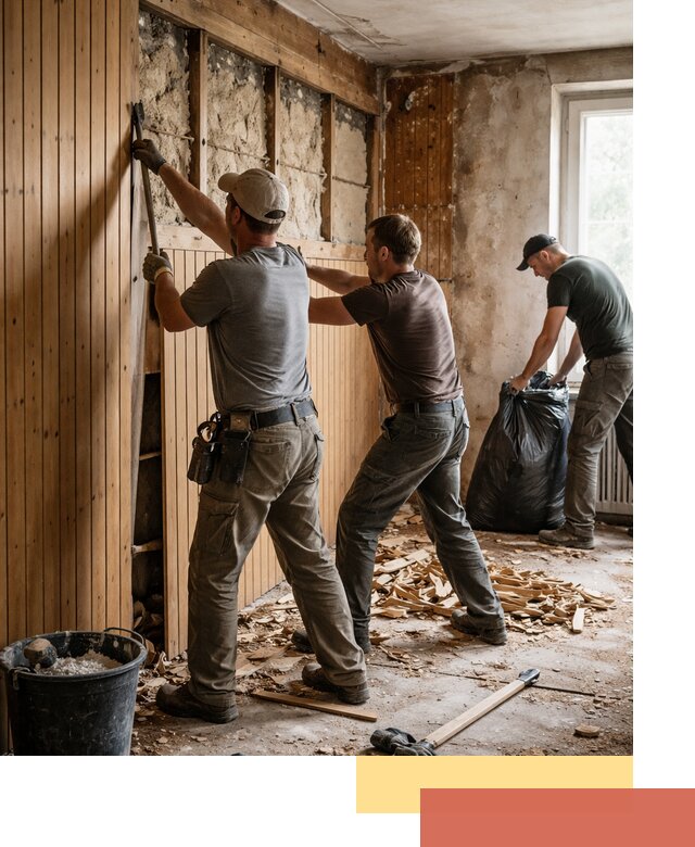 Демонтаж вагонки и вывоз материалов в Ишимбае