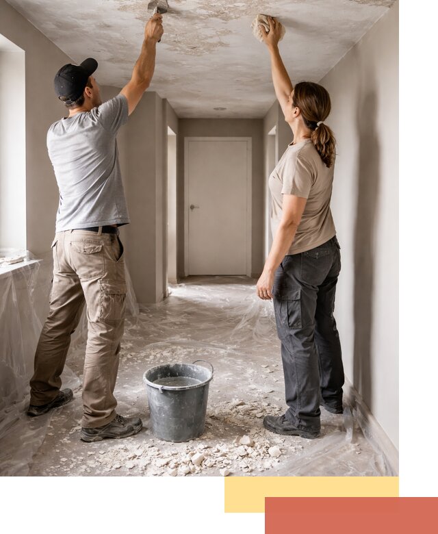 Удаление побелки с потолка в Ишимбае — быстро и аккуратно