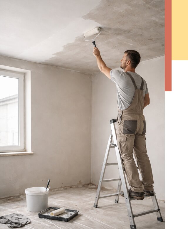 Грунтовка потолка в Ишимбае от 2535 руб. — быстро и недорого | ОТДЕЛОЧНИК-Шмб