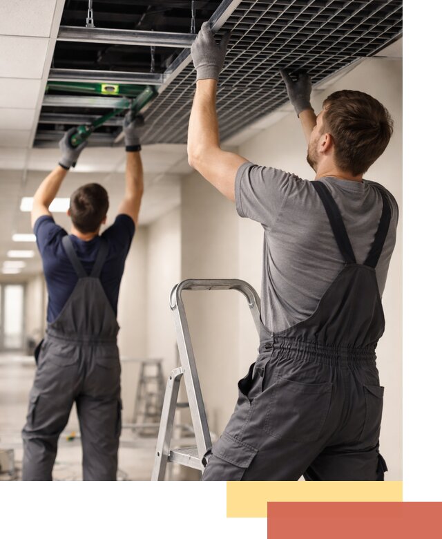 Монтаж потолка Грильято в Ишимбае: установка под ключ качественно