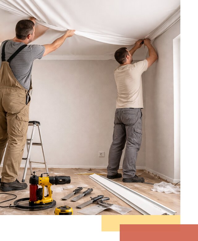 Монтаж ПВХ натяжного потолка в Ишимбае качественно и быстро