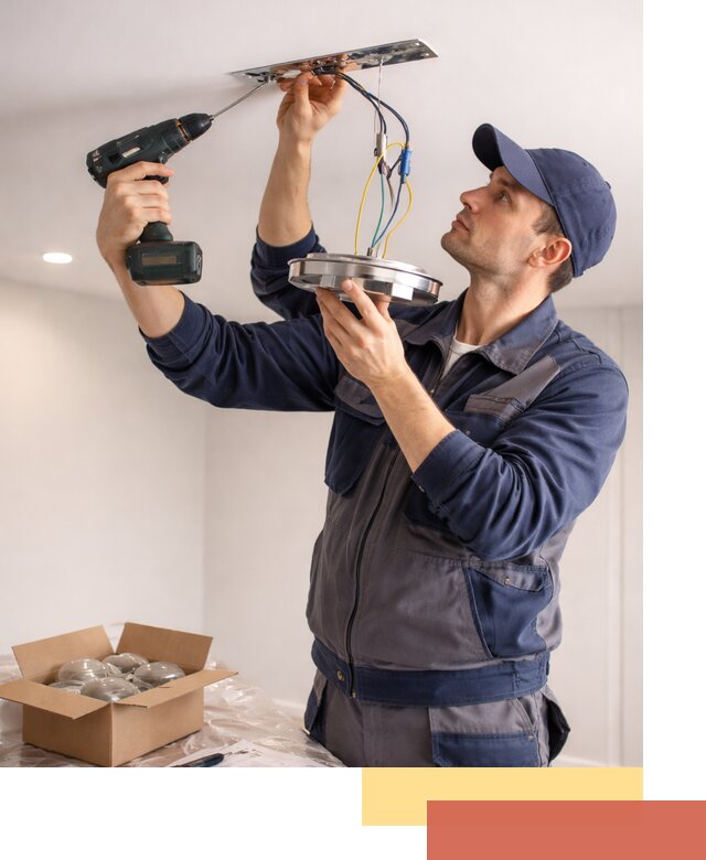 Установка люстры в натяжной потолок в Ишимбае