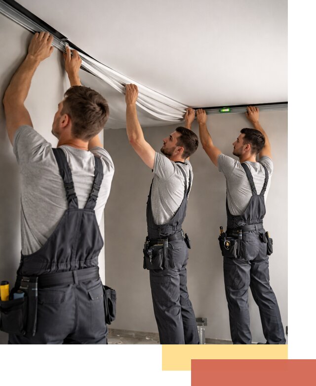 Теневые натяжные потолки в Ишимбае: монтаж и отделка быстро и качественно