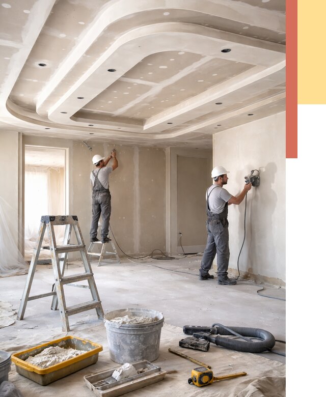 Многоуровневый потолок из гипсокартона в Ишимбае от 761 руб. под ключ | ОТДЕЛОЧНИК-Шмб