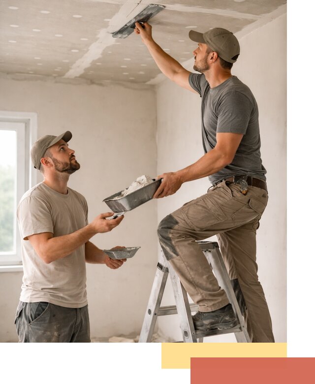 Шпаклевка потолка из гипсокартона в Ишимбае качественно и быстро