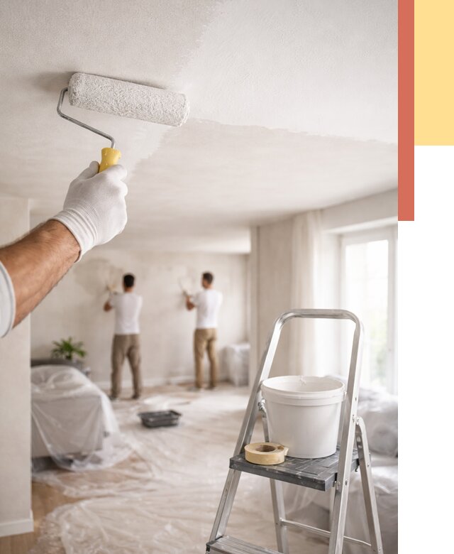 Покраска потолка акриловой краской в Ишимбае от 2535 руб. | ОТДЕЛОЧНИК-Шмб